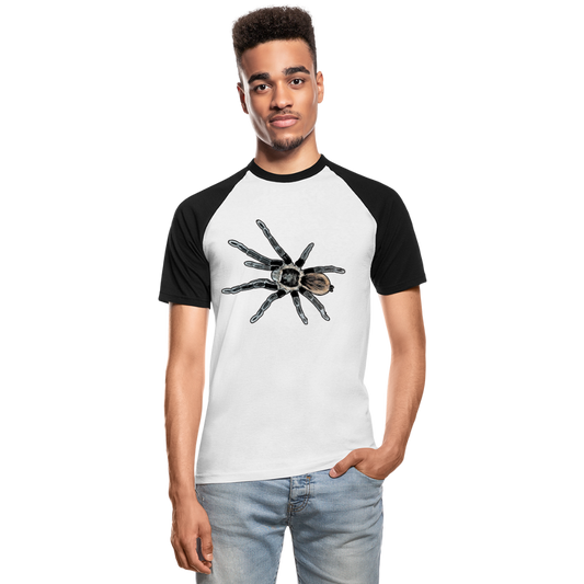 Männer Baseball T-Shirt Tliltocatl vagans - Weiß/Schwarz