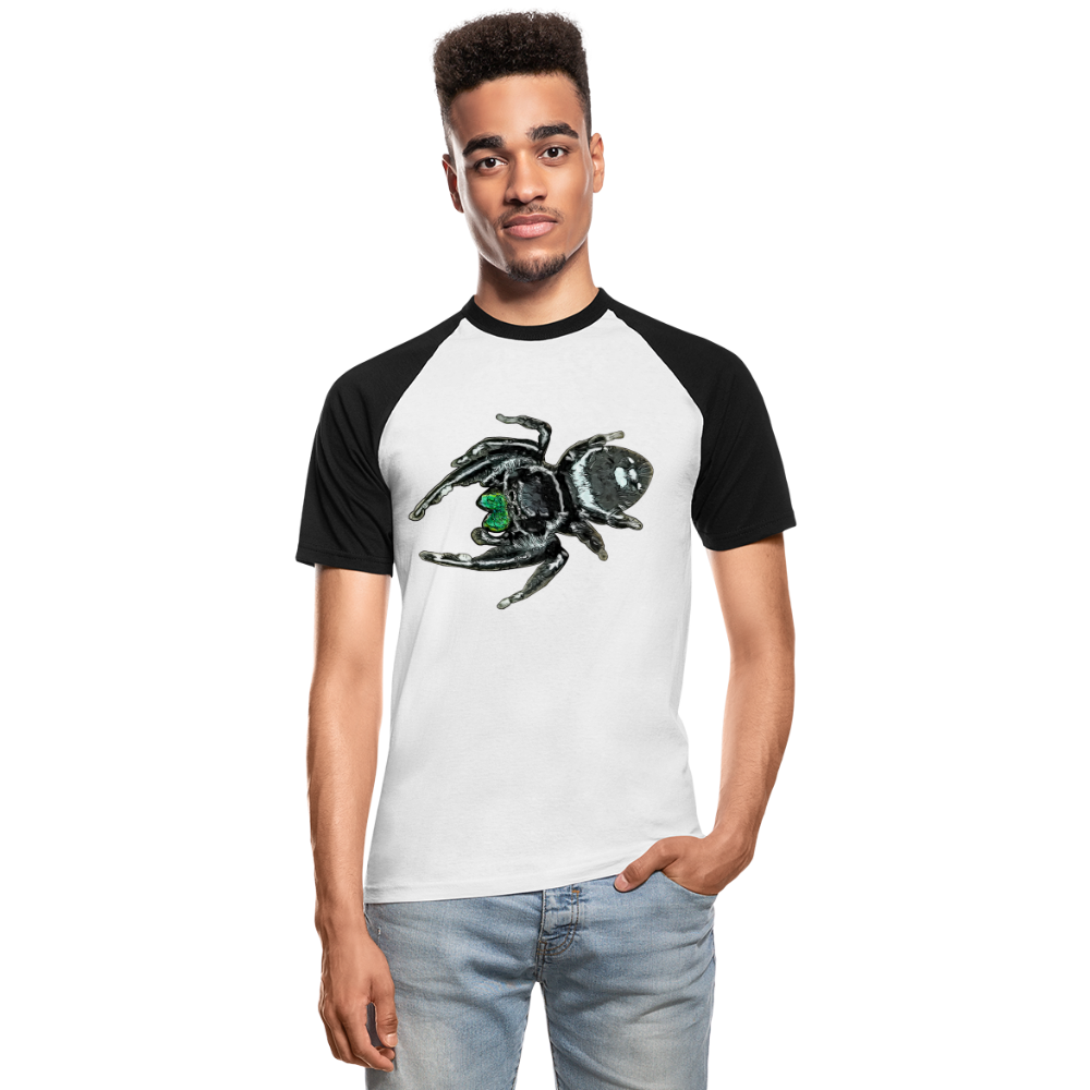 Männer Baseball T-Shirt Phidippus regius White Bahamas male - Weiß/Schwarz