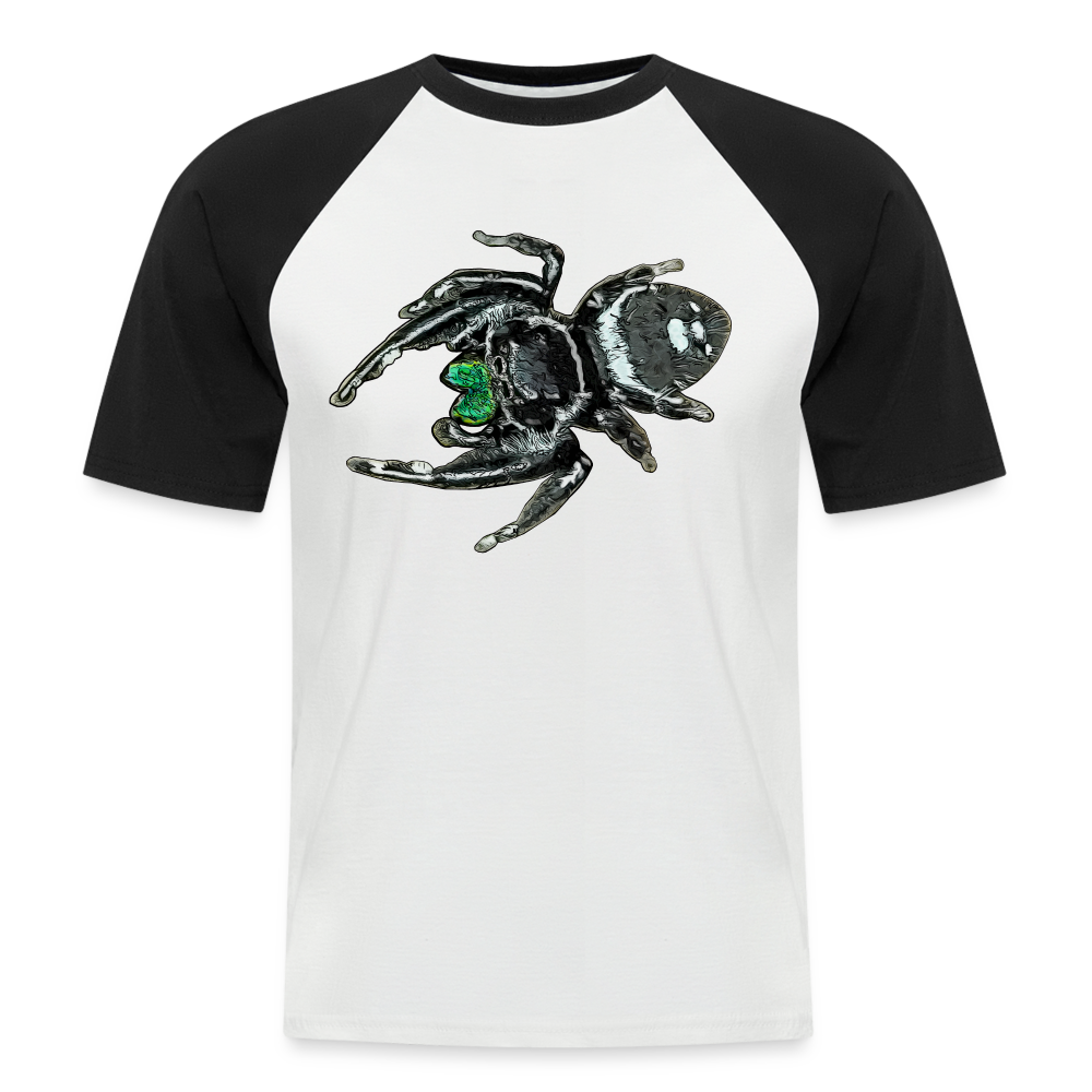 Männer Baseball T-Shirt Phidippus regius White Bahamas male - Weiß/Schwarz