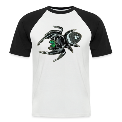 Männer Baseball T-Shirt Phidippus regius White Bahamas male - Weiß/Schwarz