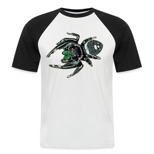 Männer Baseball T-Shirt Phidippus regius White Bahamas male - Weiß/Schwarz
