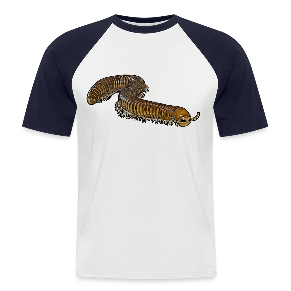 Männer Baseball T-Shirt Telodeinopus aoutii - Weiß/Navy