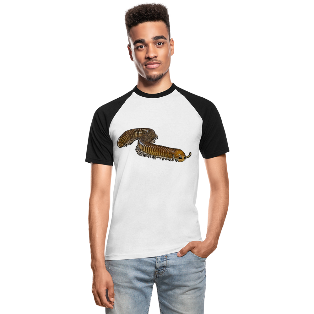 Männer Baseball T-Shirt Telodeinopus aoutii - Weiß/Schwarz