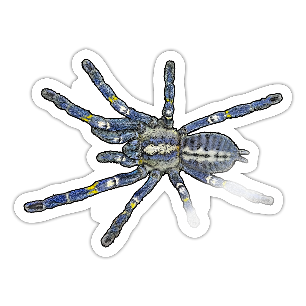 Sticker Poecilotheria metallica - Weiß glänzend