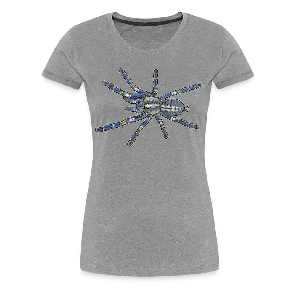 Frauen Basic T-Shirt - Grau meliert