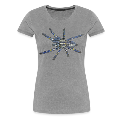 Frauen Basic T-Shirt - Grau meliert
