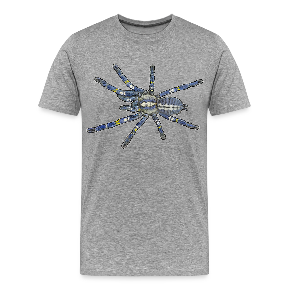 Männer Basic T-Shirt Poecilotheria metallica - Grau meliert