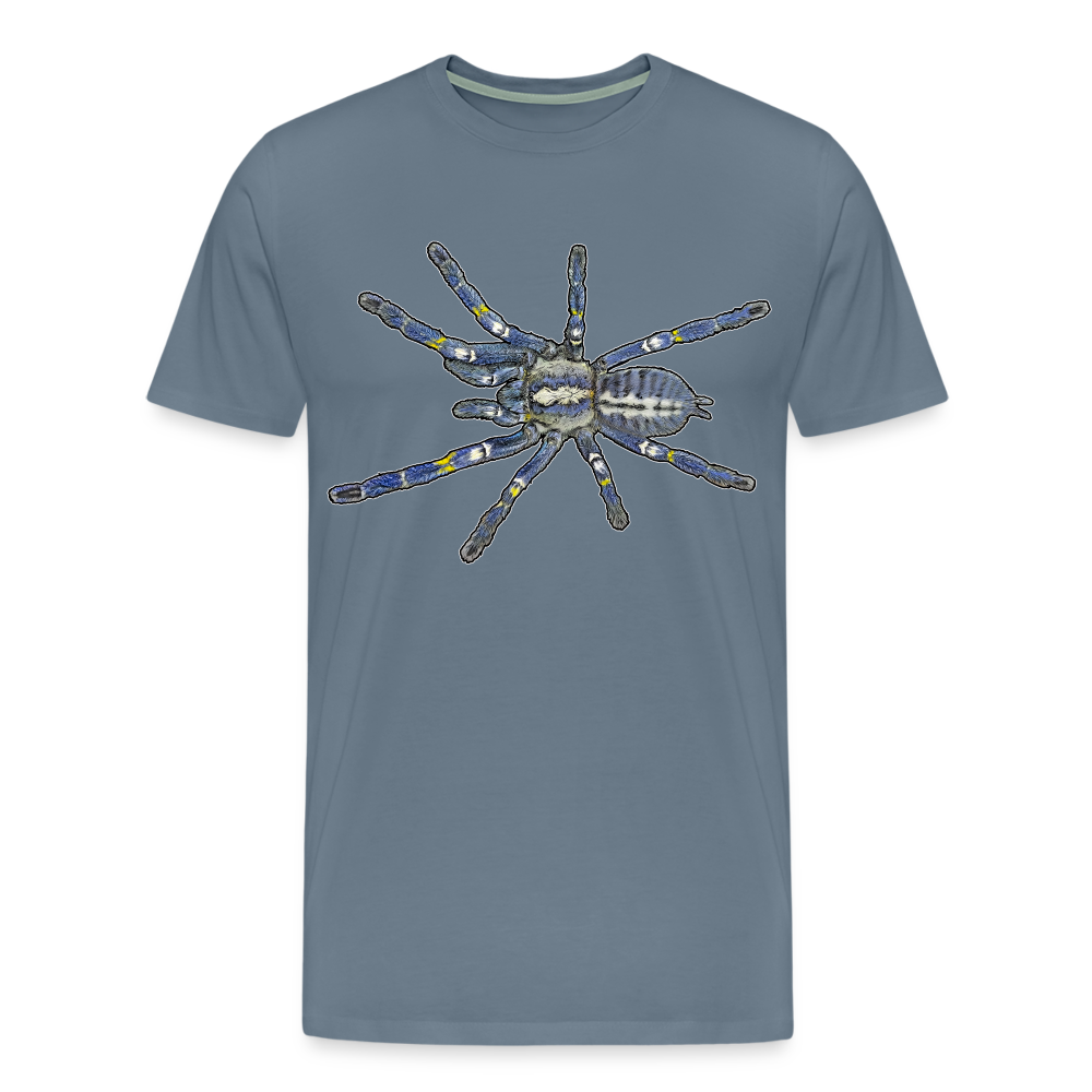Männer Basic T-Shirt Poecilotheria metallica - Blaugrau