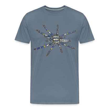Männer Basic T-Shirt Poecilotheria metallica - Blaugrau