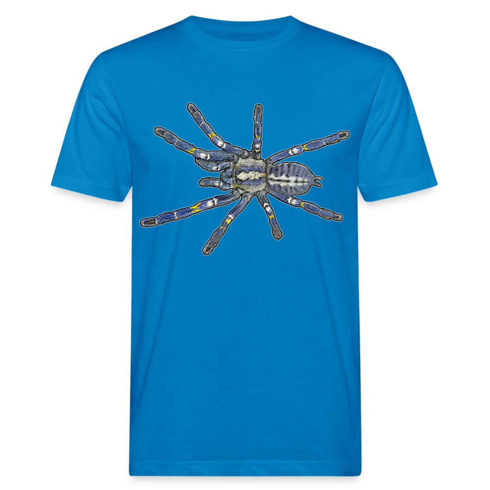 Männer Bio-T-Shirt Poecilotheria metallica - Pfauenblau