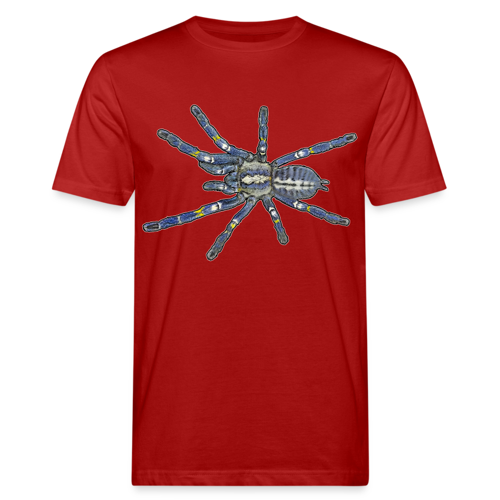Männer Bio-T-Shirt Poecilotheria metallica - Dunkelrot