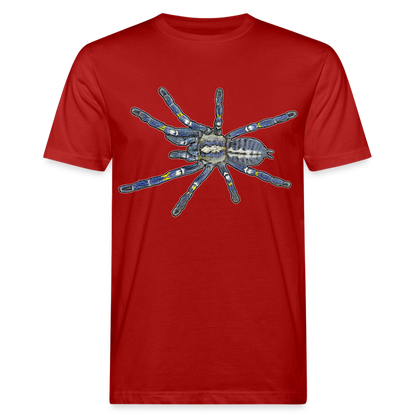 Männer Bio-T-Shirt Poecilotheria metallica - Dunkelrot