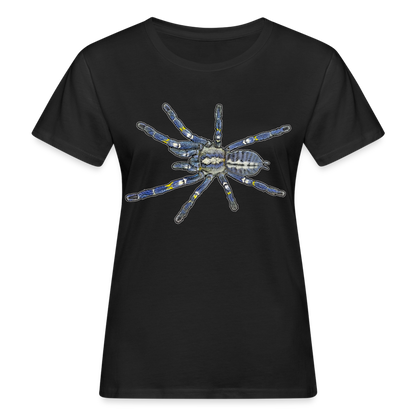 Frauen Bio-T-Shirt Poecilotheria metallica - Schwarz