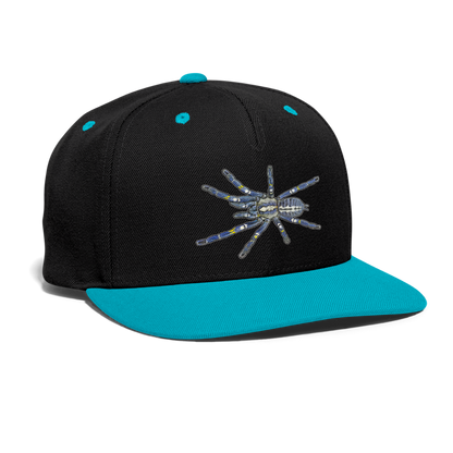 Cappy Kontrast Snapback Poecilotheria metallica - Schwarz/Türkis