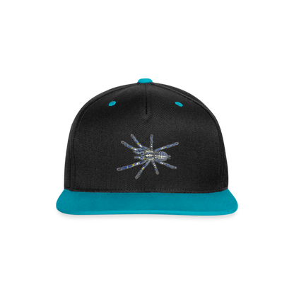 Cappy Kontrast Snapback Poecilotheria metallica - Schwarz/Türkis