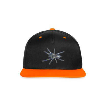 Cappy Kontrast Snapback Poecilotheria metallica - Schwarz/Neonorange