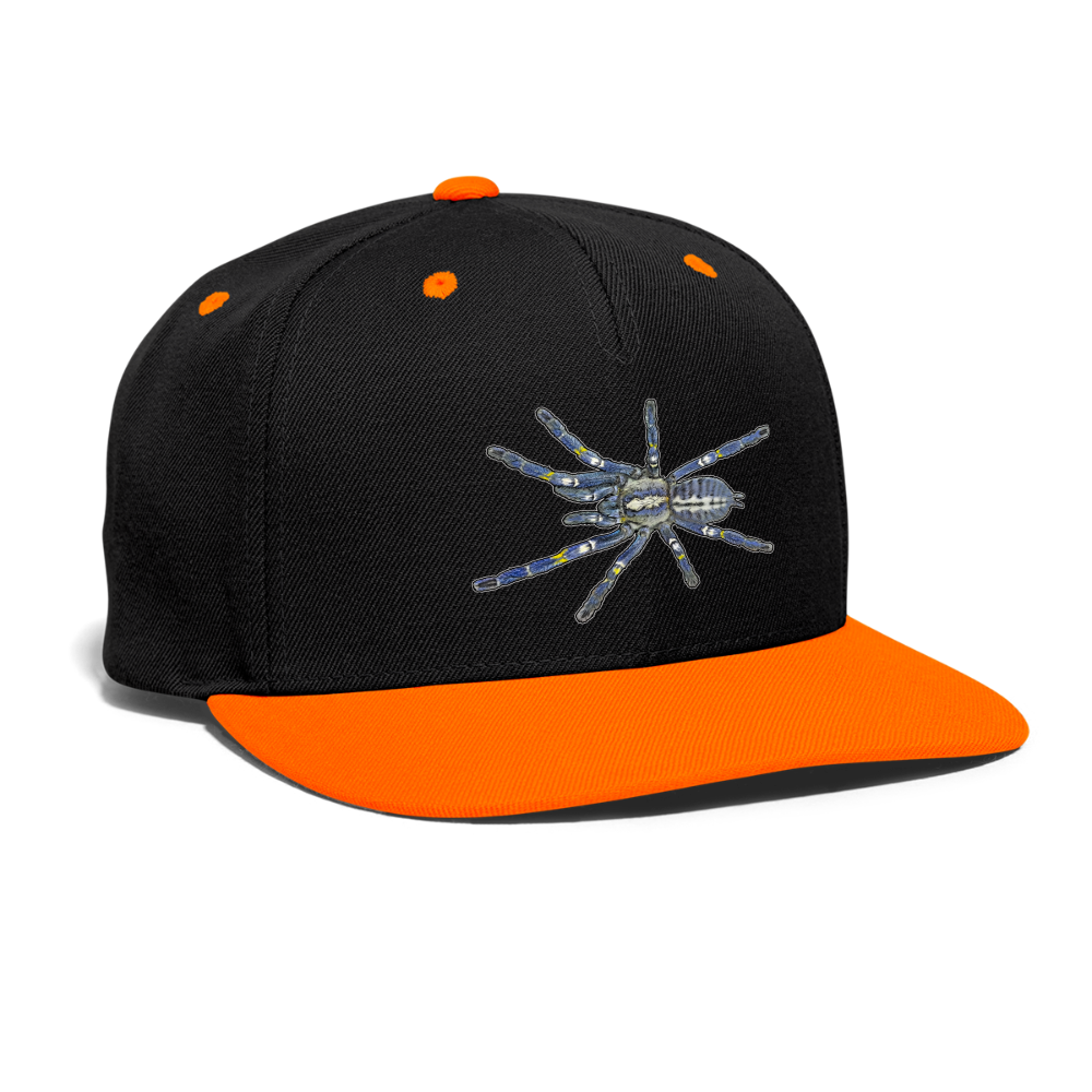 Cappy Kontrast Snapback Poecilotheria metallica - Schwarz/Neonorange