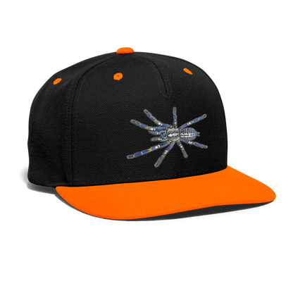 Cappy Kontrast Snapback Poecilotheria metallica - Schwarz/Neonorange
