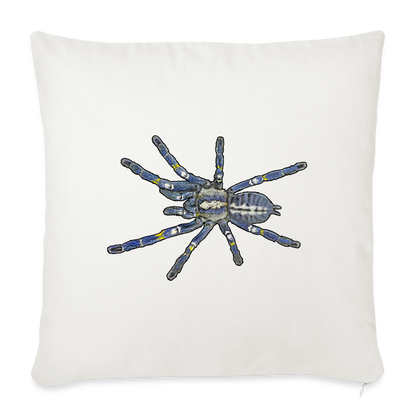 Sofakissen mit Füllung 44 x 44 cm Poecilotheria metallica - Naturweiß