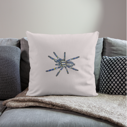 Sofakissen mit Füllung 44 x 44 cm Poecilotheria metallica - helles Taupe