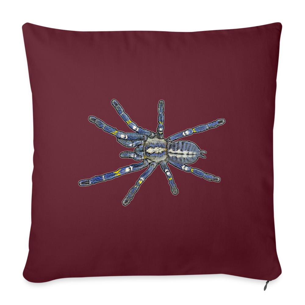 Sofakissen mit Füllung 44 x 44 cm Poecilotheria metallica - Burgunderrot