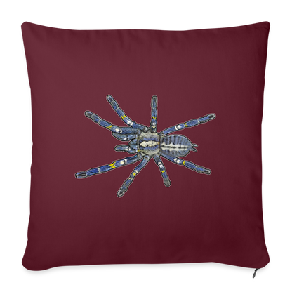 Sofakissen mit Füllung 44 x 44 cm Poecilotheria metallica - Burgunderrot