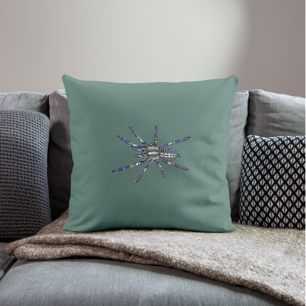 Sofakissen mit Füllung 44 x 44 cm Poecilotheria metallica - Tanngrün