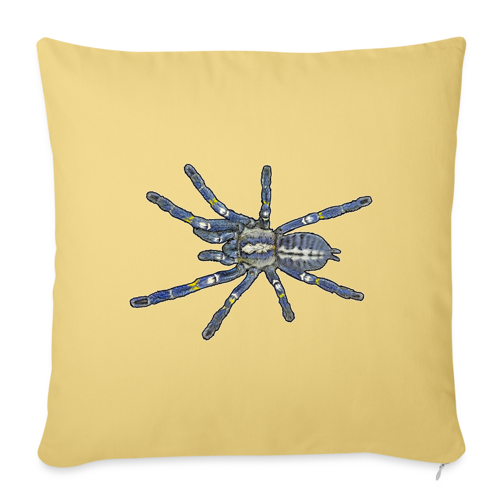 Sofakissen mit Füllung 44 x 44 cm Poecilotheria metallica - Hellgelb