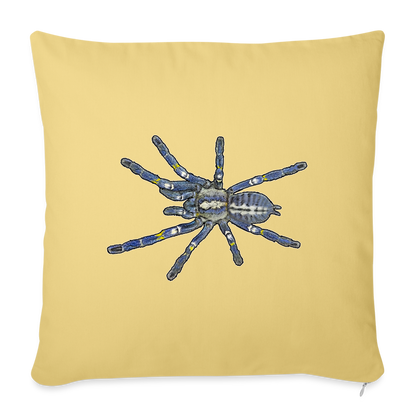 Sofakissen mit Füllung 44 x 44 cm Poecilotheria metallica - Hellgelb