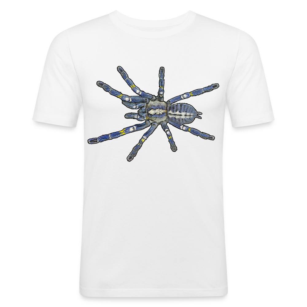 Männer Slim Fit T-Shirt Poecilotheria metallica - weiß