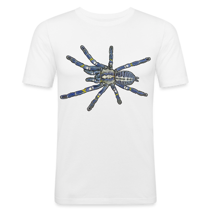 Männer Slim Fit T-Shirt Poecilotheria metallica - weiß