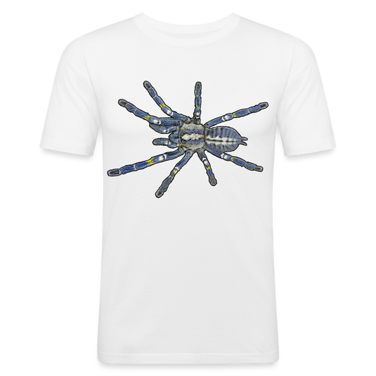 Männer Slim Fit T-Shirt Poecilotheria metallica - weiß