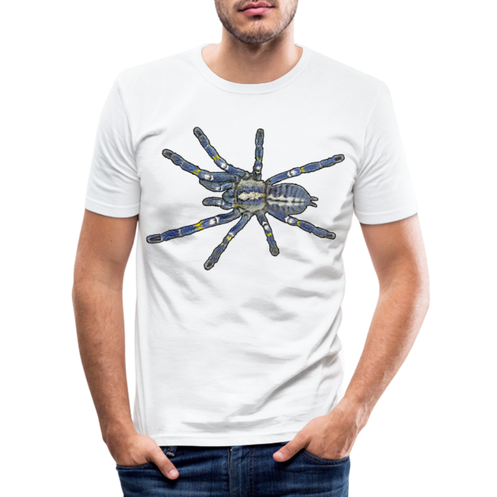 Männer Slim Fit T-Shirt Poecilotheria metallica - weiß
