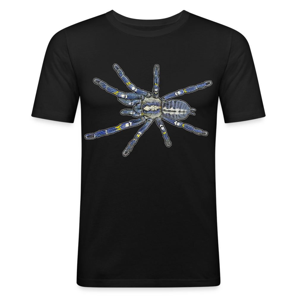 Männer Slim Fit T-Shirt Poecilotheria metallica - Schwarz
