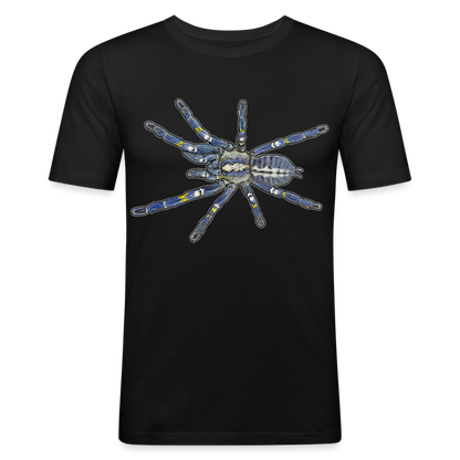 Männer Slim Fit T-Shirt Poecilotheria metallica - Schwarz