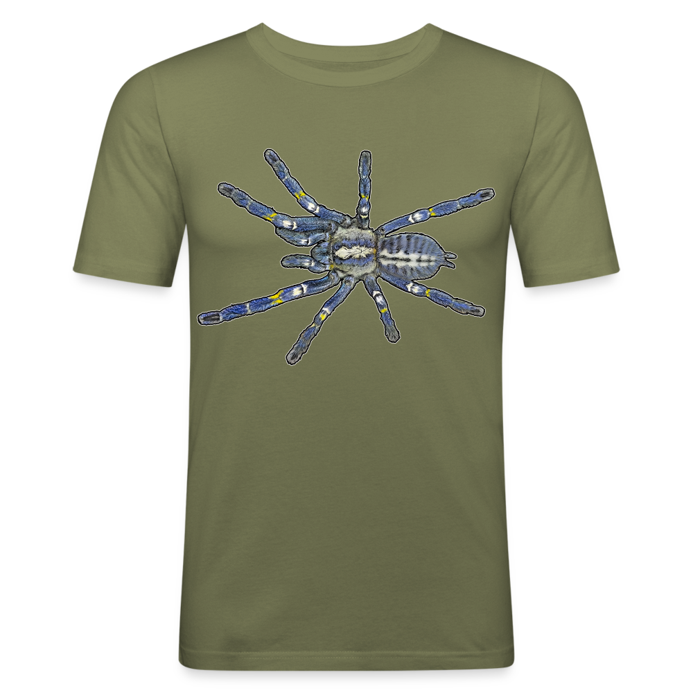 Männer Slim Fit T-Shirt Poecilotheria metallica - khaki Grün