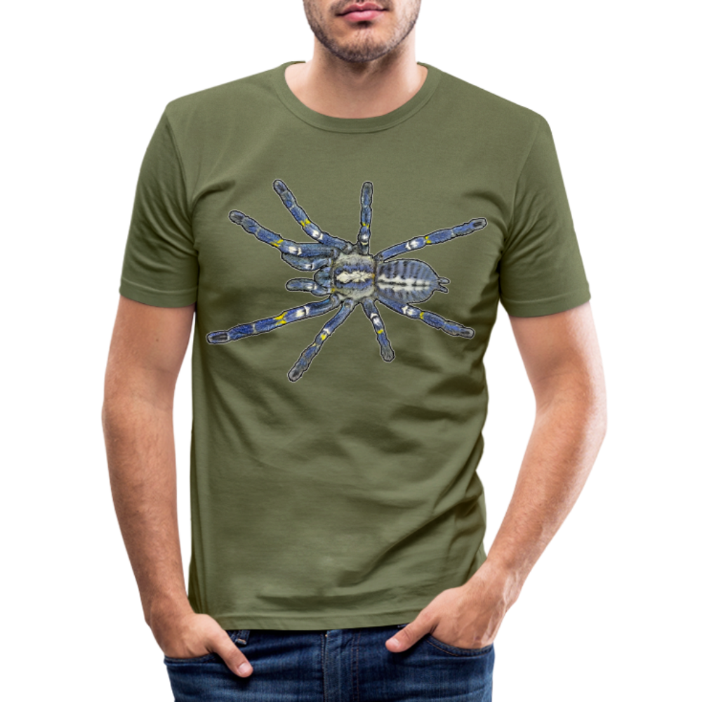 Männer Slim Fit T-Shirt Poecilotheria metallica - khaki Grün