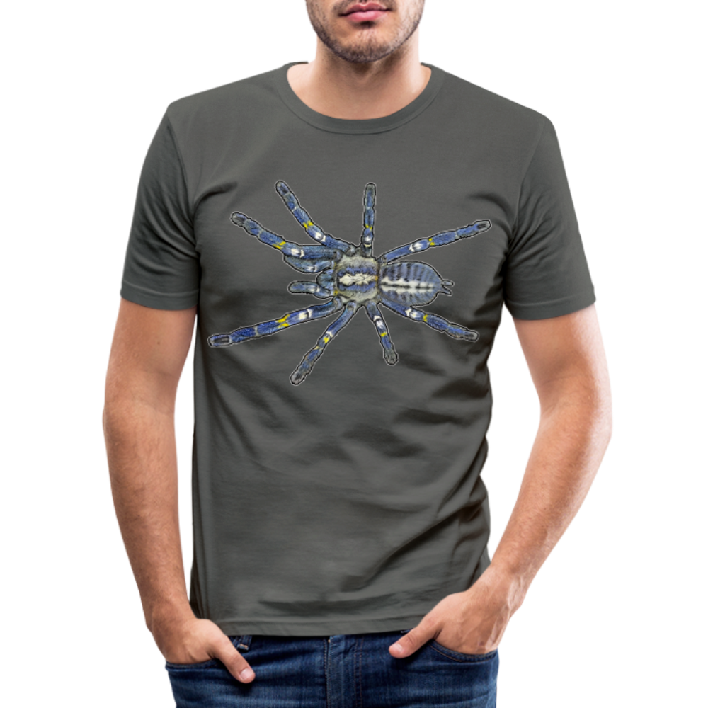 Männer Slim Fit T-Shirt Poecilotheria metallica - Graphite