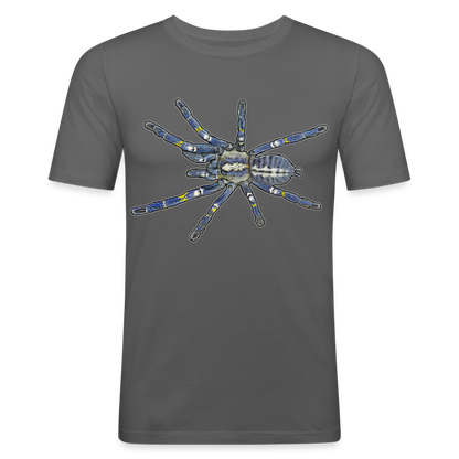Männer Slim Fit T-Shirt Poecilotheria metallica - Graphite