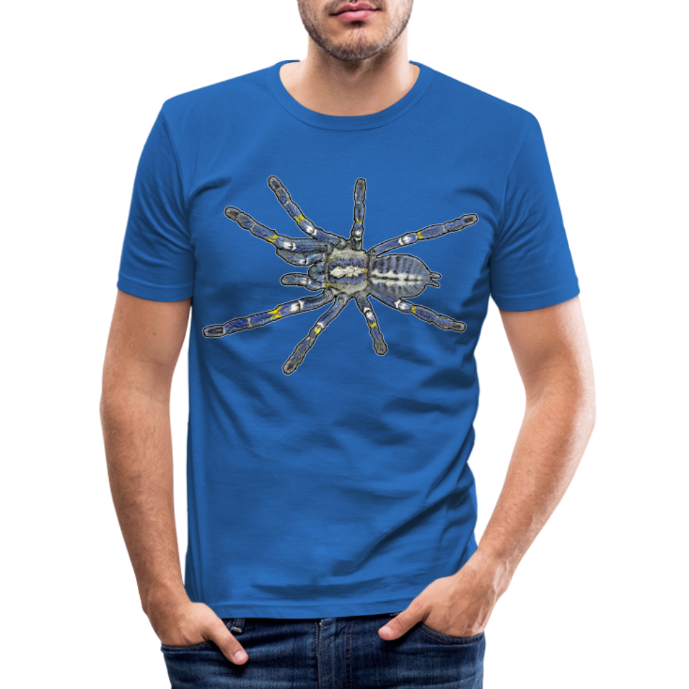 Männer Slim Fit T-Shirt Poecilotheria metallica - Königsblau