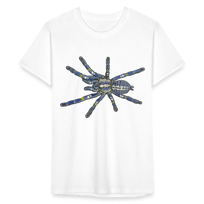 Männer Fruit of the Loom T-Shirt Poecilotheria metallica - weiß