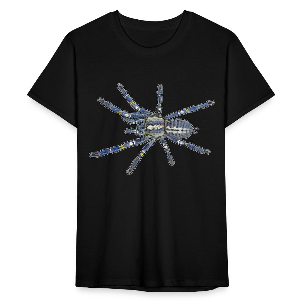 Männer Fruit of the Loom T-Shirt Poecilotheria metallica - Schwarz