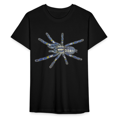 Männer Fruit of the Loom T-Shirt Poecilotheria metallica - Schwarz