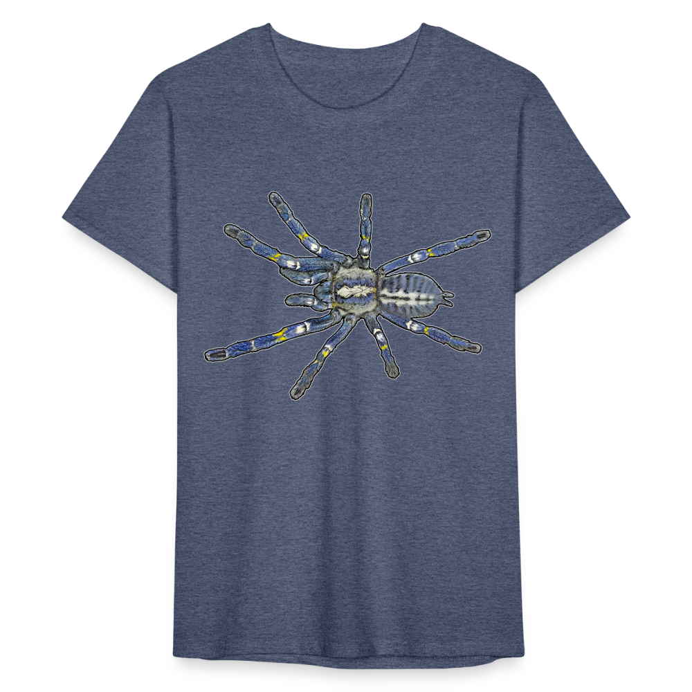 Männer Fruit of the Loom T-Shirt Poecilotheria metallica - Navy meliert
