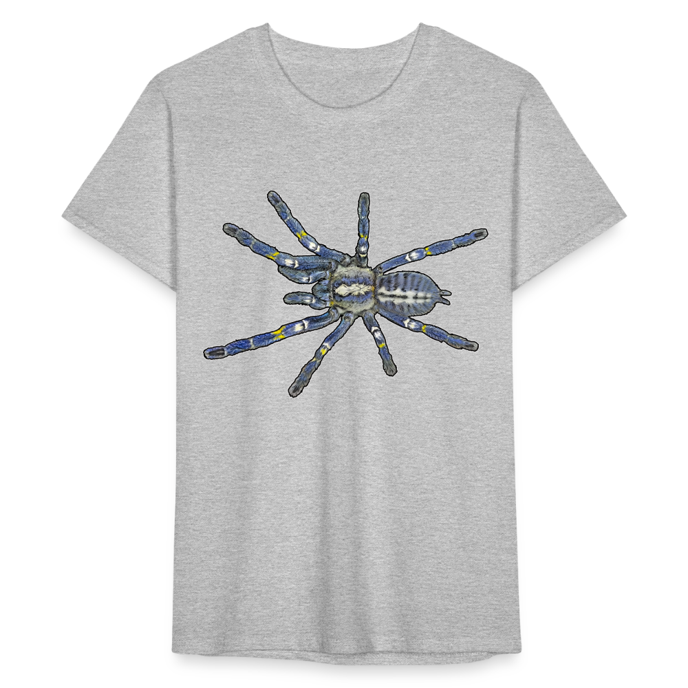 Männer Fruit of the Loom T-Shirt Poecilotheria metallica - Grau meliert