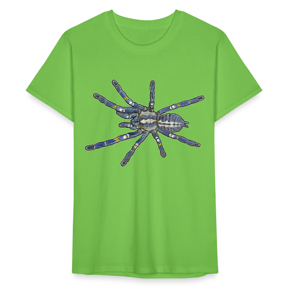 Männer Fruit of the Loom T-Shirt Poecilotheria metallica - Hellgrün