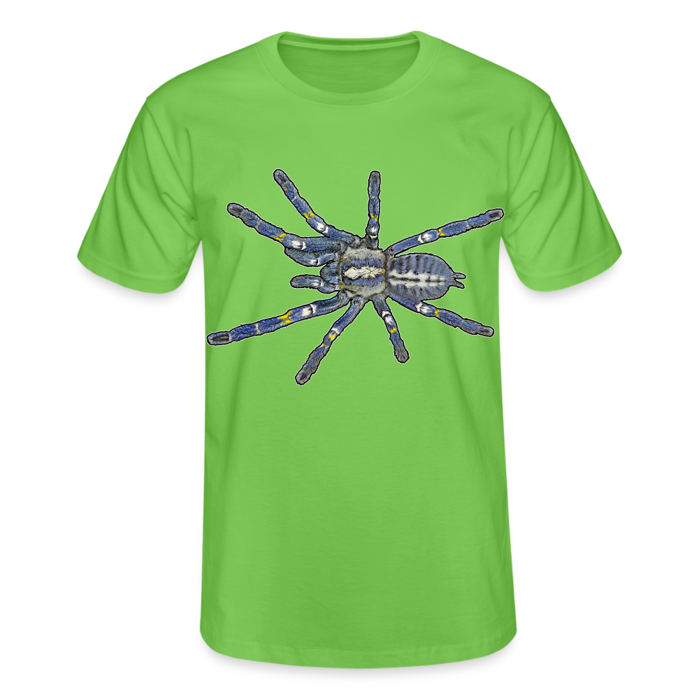 Männer Fruit of the Loom T-Shirt Poecilotheria metallica - Hellgrün