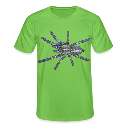 Männer Fruit of the Loom T-Shirt Poecilotheria metallica - Hellgrün