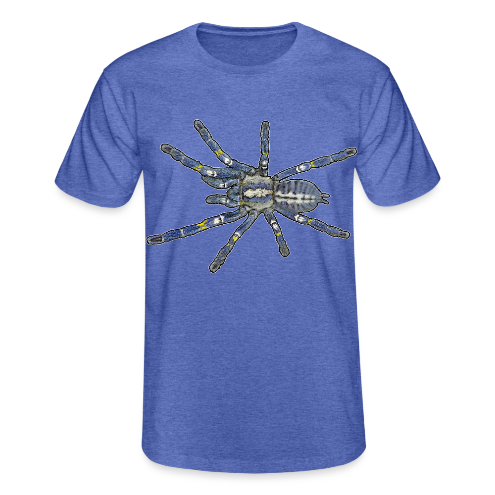 Männer Fruit of the Loom T-Shirt Poecilotheria metallica - Blau meliert