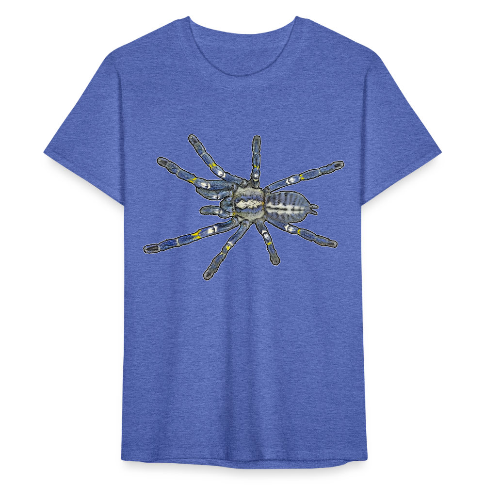 Männer Fruit of the Loom T-Shirt Poecilotheria metallica - Blau meliert